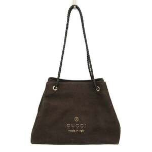 GUCCI Brown Leather Tote Bag